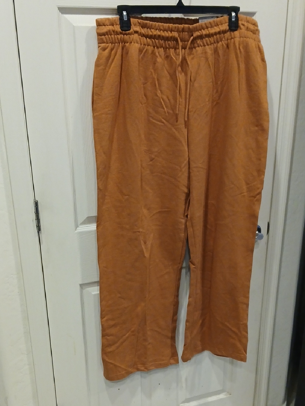 Arizona Jean Company Rust Orange Drawstring Wide-Leg Trousers